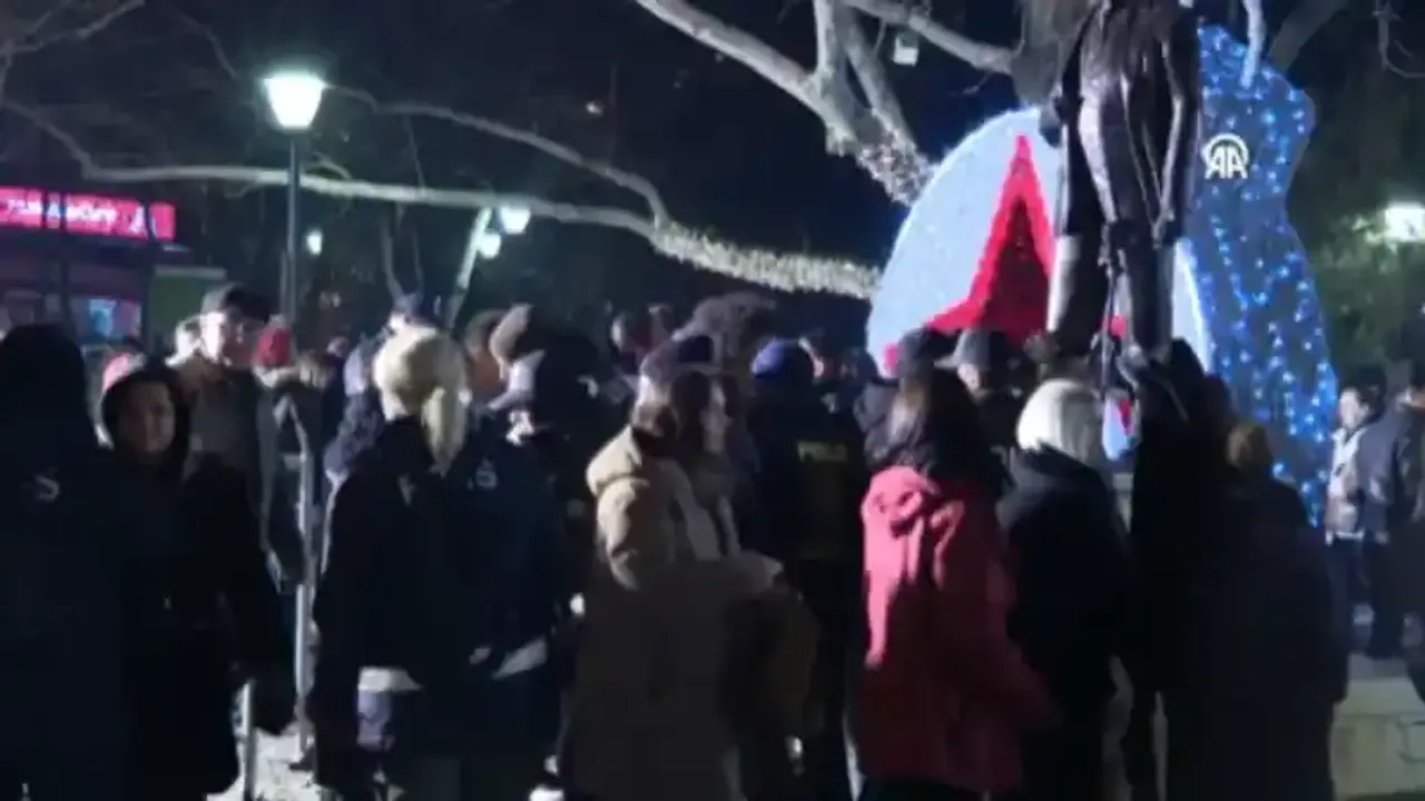 Ankara'da yeni yıl: Kuğulu Park
