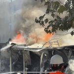 Malatya’da konteyner kentte korku dolu anlar! Alevler bir anda yükseldi