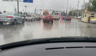 Malatya’da altgeçitler şelaleye döndü, araçlar suya gömüldü