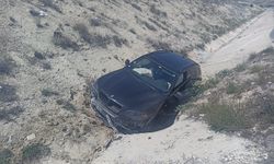 Darende’de yabancı plakalı araç kaza yaptı!