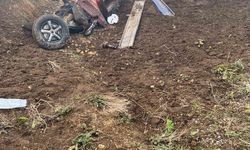 Kayseri'de kontrolden çıkan traktör şarampole yuvarlandı