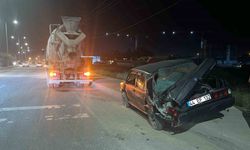 Malatya-Ankara Yolunda Kaza: Mikser Otomobile Çarptı, 1 Kişi Yaralandı