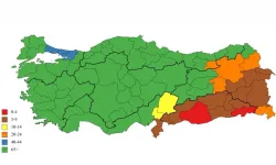 Yeni harita yayımlandı: Haritada Malatya yemyeşil