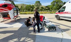 4 yaşındaki çocuk helikopterle Malatya’ya getirildi