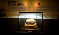 Urartulara ait kadın ayak izi Van Müzesi'nde ilk kez sergileniyor