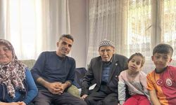 Hatay'da 103 yaşındaki Kore gazisi torununun, torununu gördü