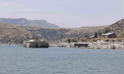 Karakurt Barajı'nda Sular Çekildi, 50 Yıllık Sessizlik Bozuldu