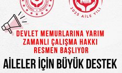 Devlet memurlarına yarı zamanlı çalışma geldi!