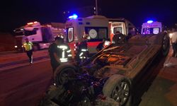 Yeşilyurt’ta ters dönen araçtaki sürücü kurtarıldı!