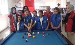 Pütürgeli genç kızlardan bilardo kursuna yoğun ilgi