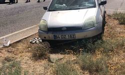 Malatya'da kontrolden çıkan otomobil orta refüje çıktı: 1 yaralı