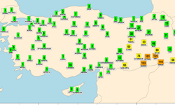 Toz Taşınımı haritası açıklandı! Peki, Malatya’nın havası nasıl?