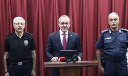 Vali Seddar Yavuz asayiş rakamlarını açıkladı