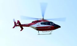 Ambulans helikopter Darende’ye uçtu