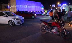 Malatya'da, otomobil motosiklete çarptı, 2 yaralı