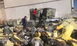 Elazığ’da depo cayır cayır yandı!