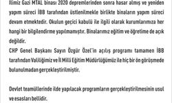 Elazığ Valiliği’nden Özgür Özel’in açtığı okul için ‘haberimiz yoktu’ açıklaması