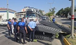 Malatya’da kontrolden çıkarak karşı şeride geçen araç korkuttu