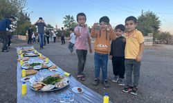 Polis memurundan köy çocuklarına birlik sofrası