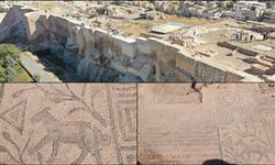 Urfa Kalesi'nde 5. Yüzyıla Ait Kilise Taban Mozaiği Bulundu