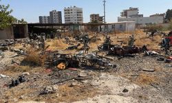 Şanlıurfa'da terk edilen yediemin parkındaki araçlar yağmalandı