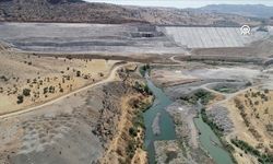 Diyarbakır Çermik Kale Barajı'ndaki su tutma işlemi tamamlandı