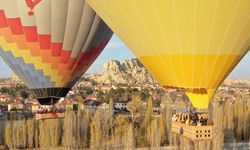 Nevşehir'de sıcak hava balonları öğretmenler için havalandı