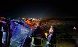 Aile yolculuğu kabusa döndü: Cip şarampole devrildi