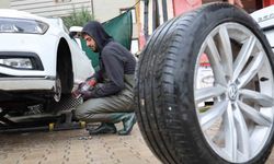 Elazığ’da kış lastiği için son gün yoğunluğu