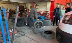 Lastikçilerde kış yoğunluğu: Sürücüler kış lastiği değişimi için akın ediyor