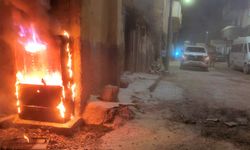 Şanlıurfa’da kaçak hat çekilen panolar alev aldı