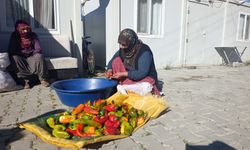 Malatyalı kadınların kurutmalık mesaisi devam ediyor