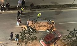Malatya’da Gece Yarısı Feci Kaza: Kontrolden Çıkan Otomobil Ters Döndü!