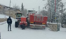 Darende’de kar yağışı etkili oluyor