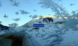 Erzurum, Kars ve Ardahan'da soğuk hava dondurdu