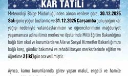 Elazığ'da eğitime 2 gün ara verildi