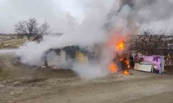 Elazığ'da odunluk deposunda yangın