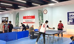 Elazığ'da okul sporları masa tenisi müsabakaları yapıldı