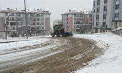 Doğanşehir’de kar mesaisi!