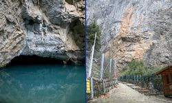 Altınbeşik Mağarası'nın yürüyüş yolu çelik kafesle korunacak