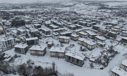 Doğanşehir kar yağışı sonrası beyaza büründü