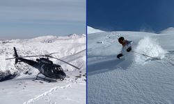 Kaçkar Dağları'nda 'heliski' heyecanı devam ediyor