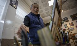 Malatya'da hafızasını korumak için başladığı resim hobisi oldu