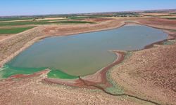 Şanlıurfa'da kuraklık nedeniyle alarm veren gölete son dönemdeki yağışlar can suyu oldu