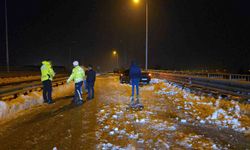 Buzlanma nedeniyle kaza: 1 yaralı