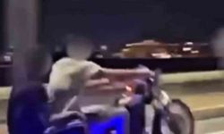 Mardin'de tek teker üzerinde giden motosiklet sürücüsü yakalandı