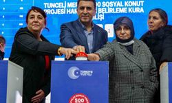 Tunceli'de 875 sosyal konutun kura çekimi gerçekleşti