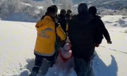 Zorlu Kış Şartlarına Rağmen Hayat Kurtaran Müdahale