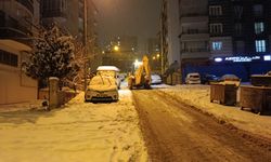 Battalgazi’de Kar Alarmı: Ekipler Gece Boyunca Sahadaydı