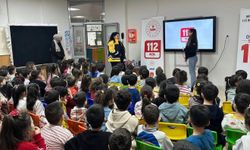 Adıyaman'da minik öğrencilere acil çağrı farkındalık eğitimi